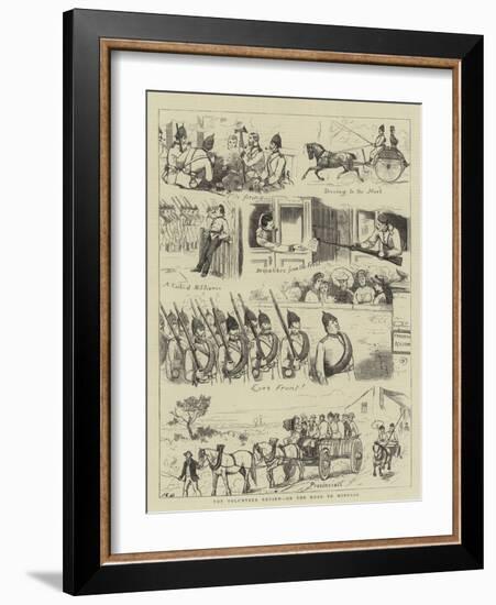 The Volunteer Review, on the Road to Windsor-John Charles Dollman-Framed Giclee Print