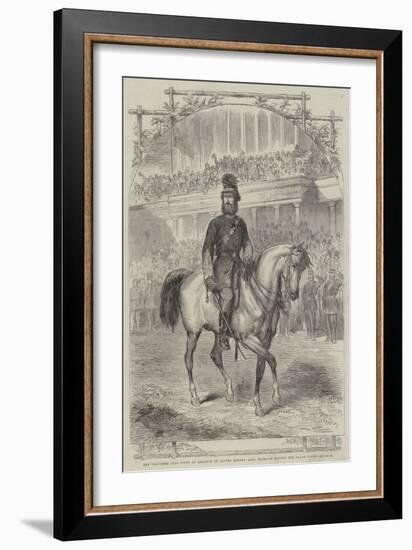 The Volunteer Sham Fight at Brighton on Easter Monday, Lord Ranelagh Passing the Grand Stand-null-Framed Giclee Print