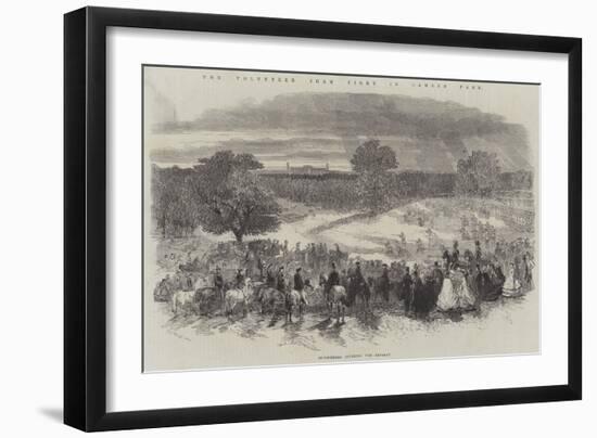 The Volunteer Sham Fight in Camden Park, Skirmishers Covering the Retreat-Frederick John Skill-Framed Giclee Print