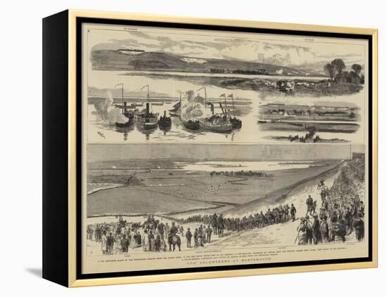 The Volunteers at Portsmouth-William Lionel Wyllie-Framed Premier Image Canvas