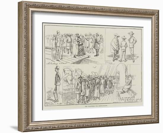 The Volunteers for Bechuanaland-Alfred Courbould-Framed Giclee Print