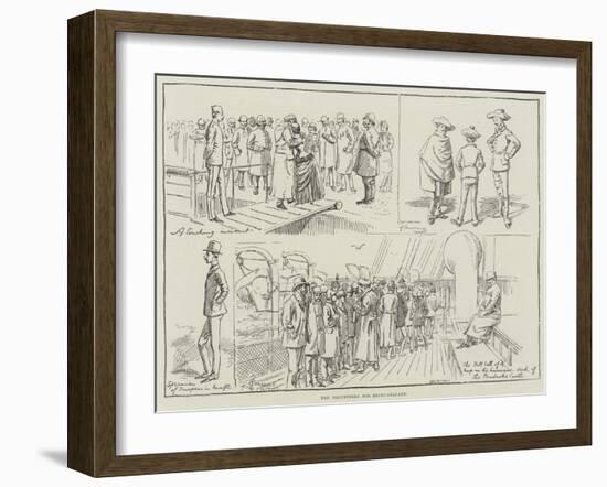 The Volunteers for Bechuanaland-Alfred Courbould-Framed Giclee Print