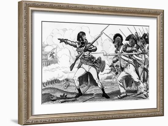 The Volunteers in Sabots at the Battle of Valmy-Caran D'Ache-Framed Giclee Print