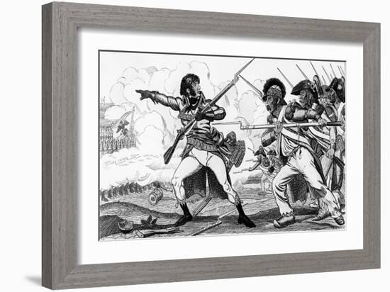 The Volunteers in Sabots at the Battle of Valmy-Caran D'Ache-Framed Giclee Print