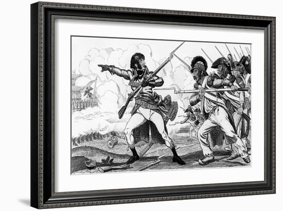 The Volunteers in Sabots at the Battle of Valmy-Caran D'Ache-Framed Giclee Print