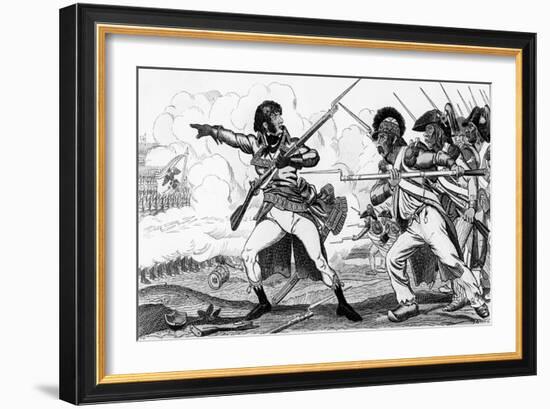 The Volunteers in Sabots at the Battle of Valmy-Caran D'Ache-Framed Giclee Print