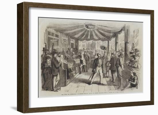 The Vote for Annexation at Naples, Polling Booth at Monte Calvario-Thomas Nast-Framed Giclee Print