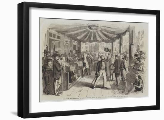 The Vote for Annexation at Naples, Polling Booth at Monte Calvario-Thomas Nast-Framed Giclee Print