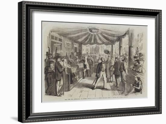 The Vote for Annexation at Naples, Polling Booth at Monte Calvario-Thomas Nast-Framed Giclee Print