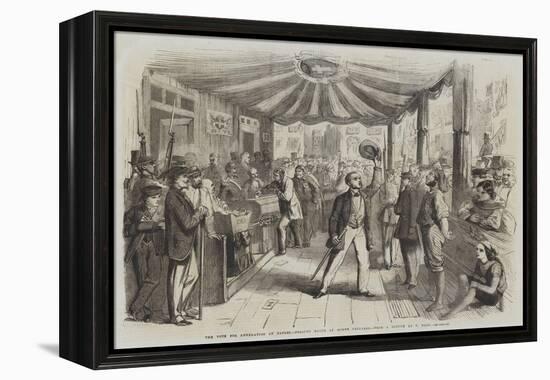 The Vote for Annexation at Naples, Polling Booth at Monte Calvario-Thomas Nast-Framed Premier Image Canvas