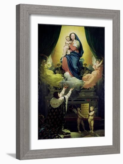 The Vow of Louis XIII-Jean-Auguste-Dominique Ingres-Framed Giclee Print