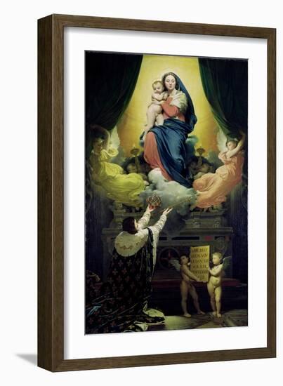 The Vow of Louis XIII-Jean-Auguste-Dominique Ingres-Framed Giclee Print