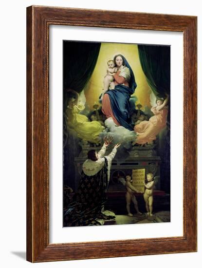 The Vow of Louis XIII-Jean-Auguste-Dominique Ingres-Framed Giclee Print