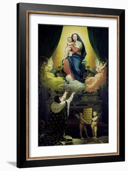 The Vow of Louis XIII-Jean-Auguste-Dominique Ingres-Framed Giclee Print