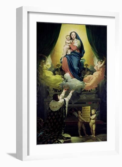 The Vow of Louis XIII-Jean-Auguste-Dominique Ingres-Framed Giclee Print