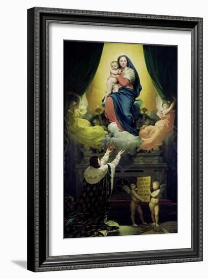 The Vow of Louis XIII-Jean-Auguste-Dominique Ingres-Framed Giclee Print