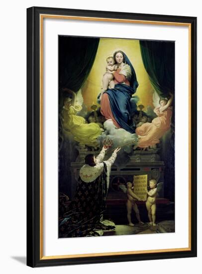 The Vow of Louis XIII-Jean-Auguste-Dominique Ingres-Framed Giclee Print