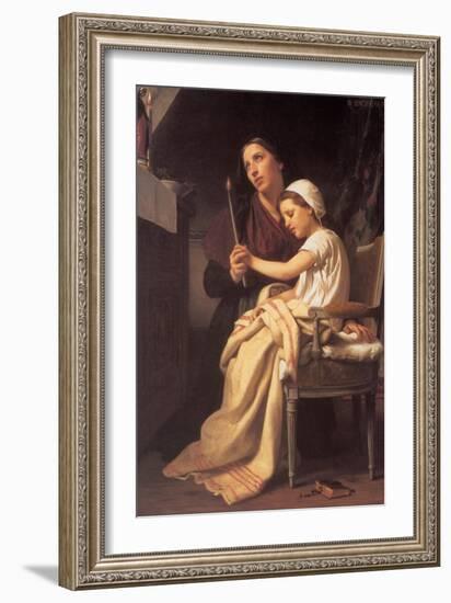 The Vow-William Adolphe Bouguereau-Framed Art Print