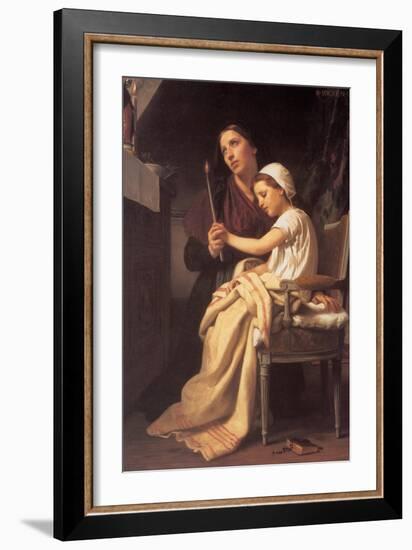 The Vow-William Adolphe Bouguereau-Framed Art Print