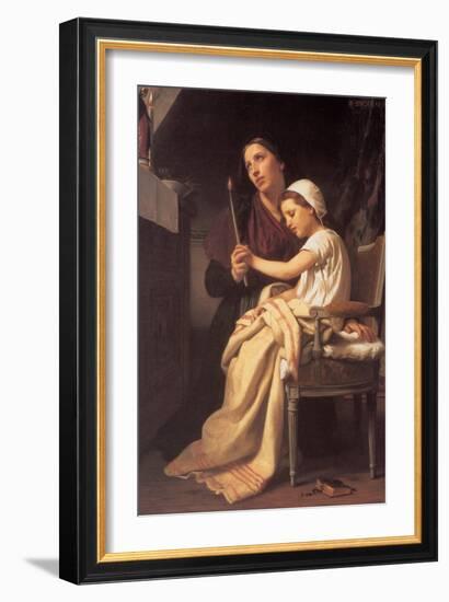 The Vow-William Adolphe Bouguereau-Framed Art Print
