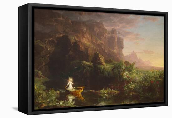 The Voyage of Life: Childhood, 1842 (Oil on Canvas)-Thomas Cole-Framed Premier Image Canvas