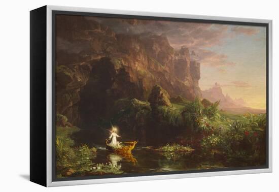 The Voyage of Life: Childhood, 1842 (Oil on Canvas)-Thomas Cole-Framed Premier Image Canvas