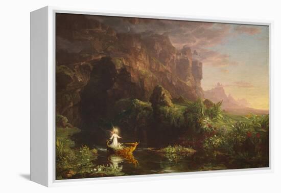 The Voyage of Life: Childhood, 1842 (Oil on Canvas)-Thomas Cole-Framed Premier Image Canvas