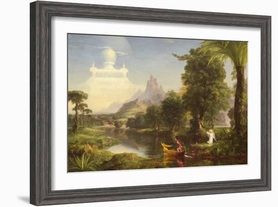 The Voyage of Life: Childhood, 1842-Thomas Cole-Framed Art Print