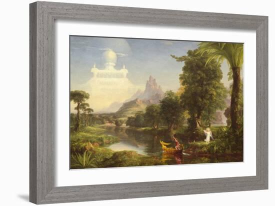 The Voyage of Life: Childhood, 1842-Thomas Cole-Framed Art Print