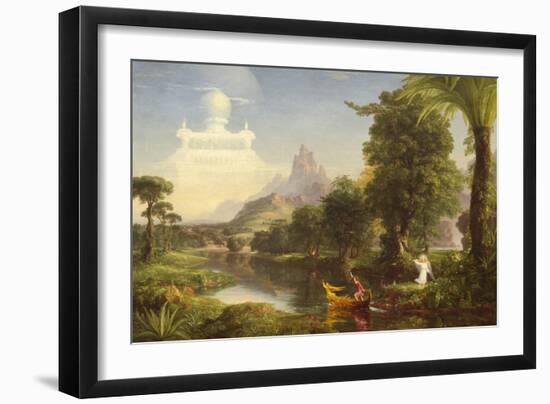 The Voyage of Life: Childhood, 1842-Thomas Cole-Framed Art Print