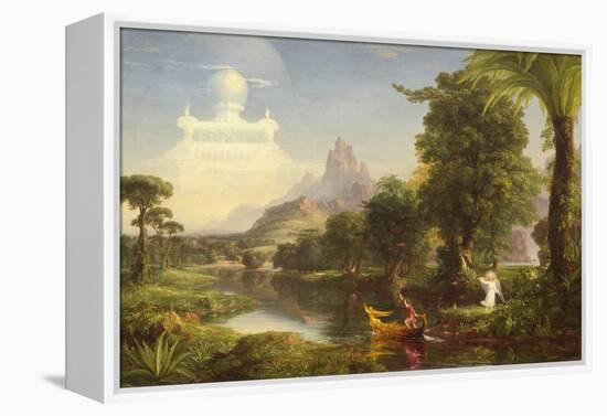 The Voyage of Life: Childhood, by Thomas Cole,-Thomas Cole-Framed Stretched Canvas