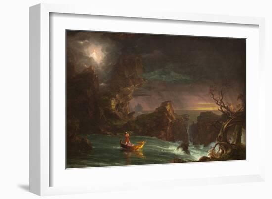 The Voyage of Life: Manhood, by Thomas Cole,-Thomas Cole-Framed Art Print