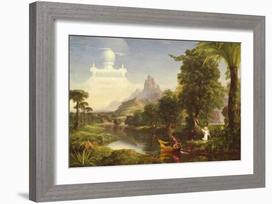 The Voyage of Life: Youth, 1842-Thomas Cole-Framed Giclee Print