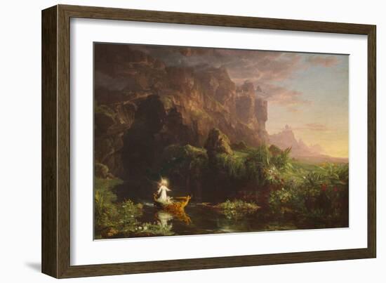 The Voyage of Life: Youth, by Thomas Cole,-Thomas Cole-Framed Art Print