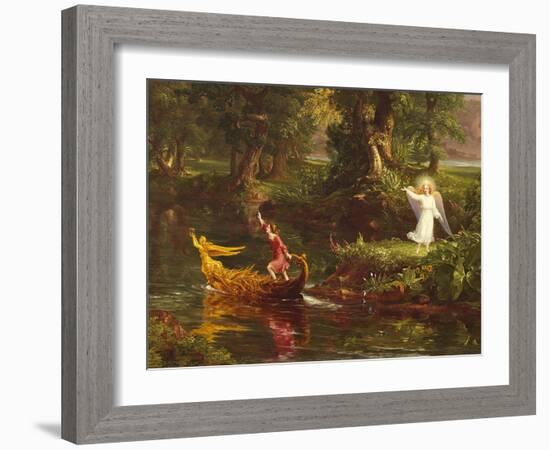 The Voyage of Life: Youth (Detail) 1842 (Oil on Canvas)-Thomas Cole-Framed Giclee Print