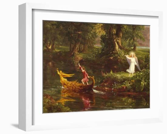 The Voyage of Life: Youth (Detail) 1842 (Oil on Canvas)-Thomas Cole-Framed Giclee Print