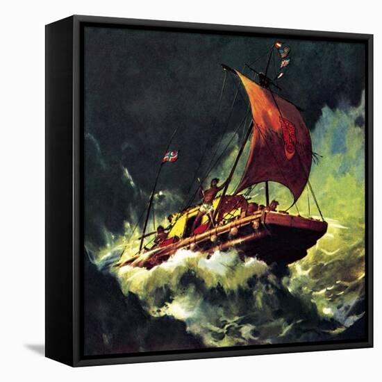 The Voyage of the Kon-Tiki-McConnell-Framed Premier Image Canvas