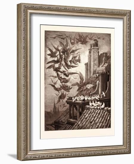 The Vultures and the Pigeons-Gustave Dore-Framed Giclee Print
