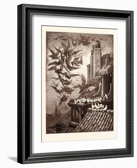 The Vultures and the Pigeons-Gustave Dore-Framed Giclee Print