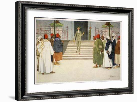 The Vultures, from 'The Light Side of Egypt', 1908-Lance Thackeray-Framed Giclee Print