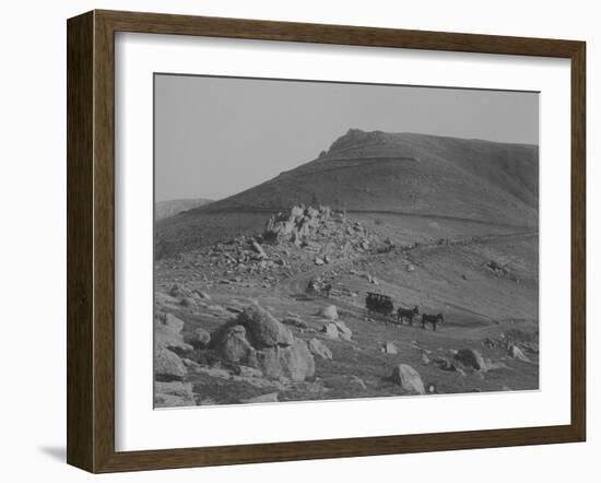 The 'W' Pike's Peak Carriage Road-William Henry Jackson-Framed Art Print