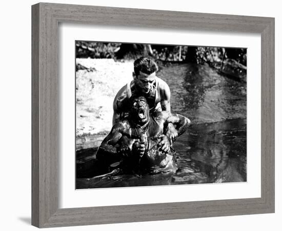 The Wages of Fear, (aka Le Salaire De La Peur), Charles Vanel, Yves Montand, 1953-null-Framed Premium Photographic Print