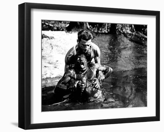 The Wages of Fear, (aka Le Salaire De La Peur), Charles Vanel, Yves Montand, 1953-null-Framed Premium Photographic Print