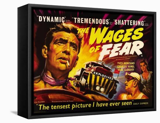 The Wages of Fear, Yves Montand, Charles Vanel, Vera Clouzot, 1955-null-Framed Stretched Canvas