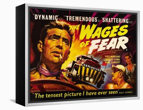 The Wages of Fear, Yves Montand, Charles Vanel, Vera Clouzot, 1955-null-Framed Stretched Canvas
