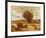 The Waggon in the Dunes-Jean-Baptiste-Camille Corot-Framed Art Print
