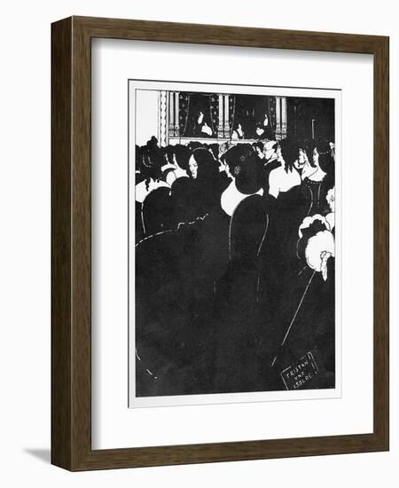 The Wagnerites, Illustration from 'The Yellow Book', 1894-Aubrey Beardsley-Framed Giclee Print