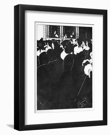 The Wagnerites, Illustration from 'The Yellow Book', 1894-Aubrey Beardsley-Framed Giclee Print