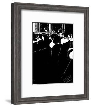 The Wagnerites-Aubrey Beardsley-Framed Photographic Print