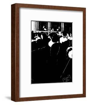 The Wagnerites-Aubrey Beardsley-Framed Photographic Print